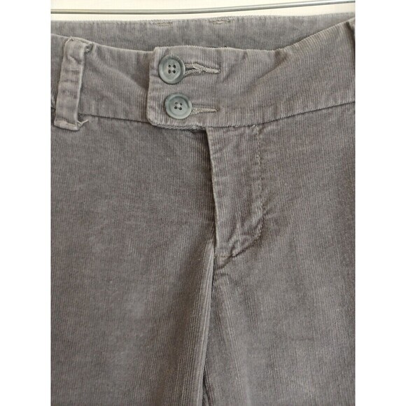 Gap wide leg corduroy pants womens 2 gray low rise stretch Y2K retro style - Picture 2 of 13